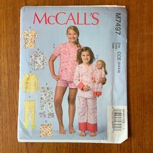McCALL’S Sewing Pattern - Girls Sizes  3, 4, 5, 6